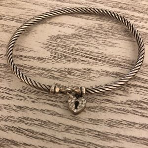 David Yurman Cable Collectible Heart Bracelet